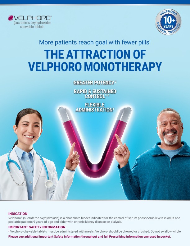 Switch appropriate patients to  Velphoro monotherapy today PDF!